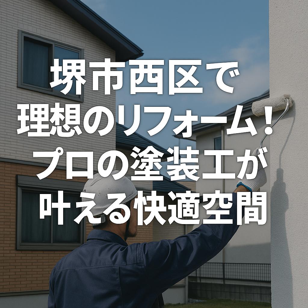 堺市西区で理想のリフォーム！プロの塗装工が叶える快適空間